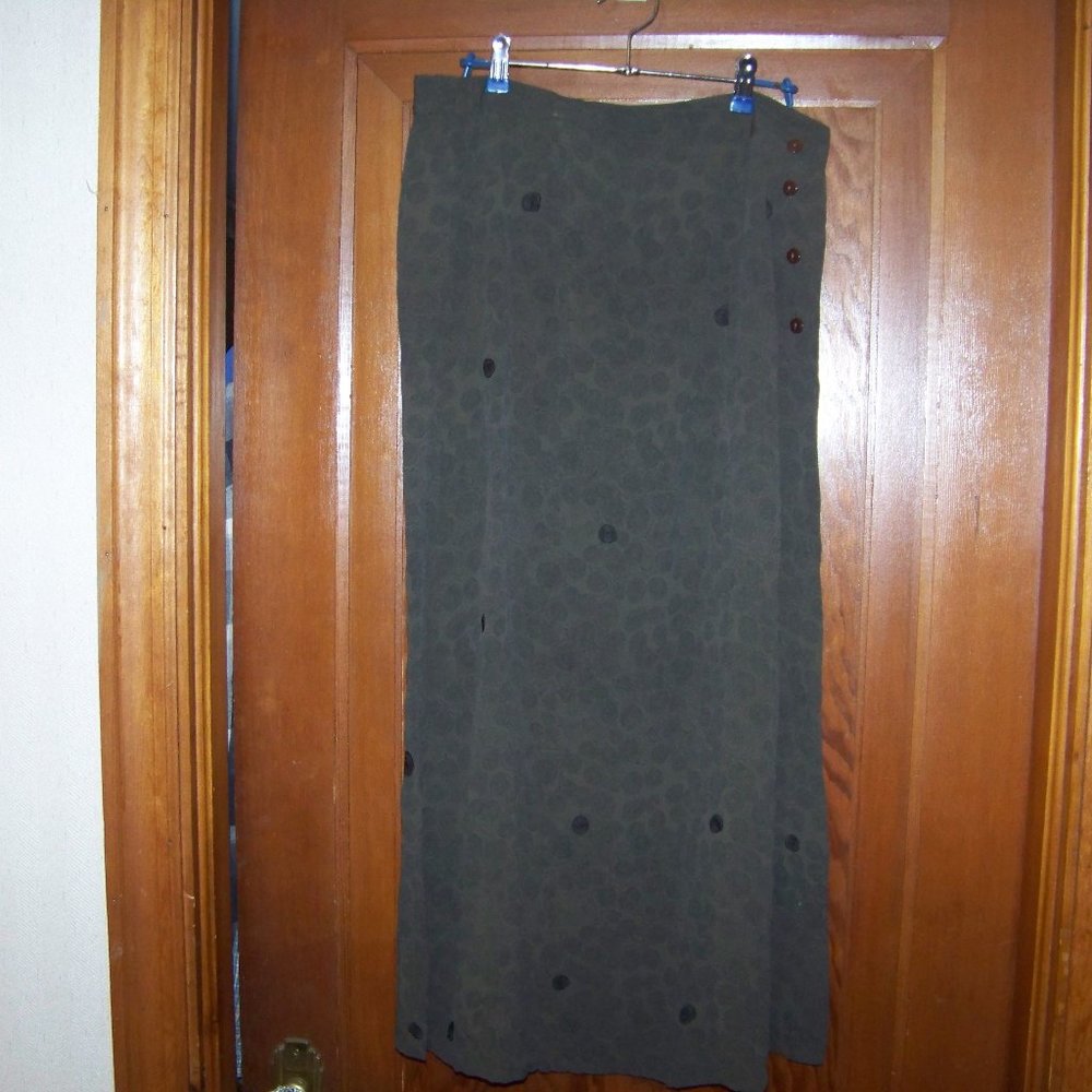 Putumayo Maxi Skirt Olive Green Size S